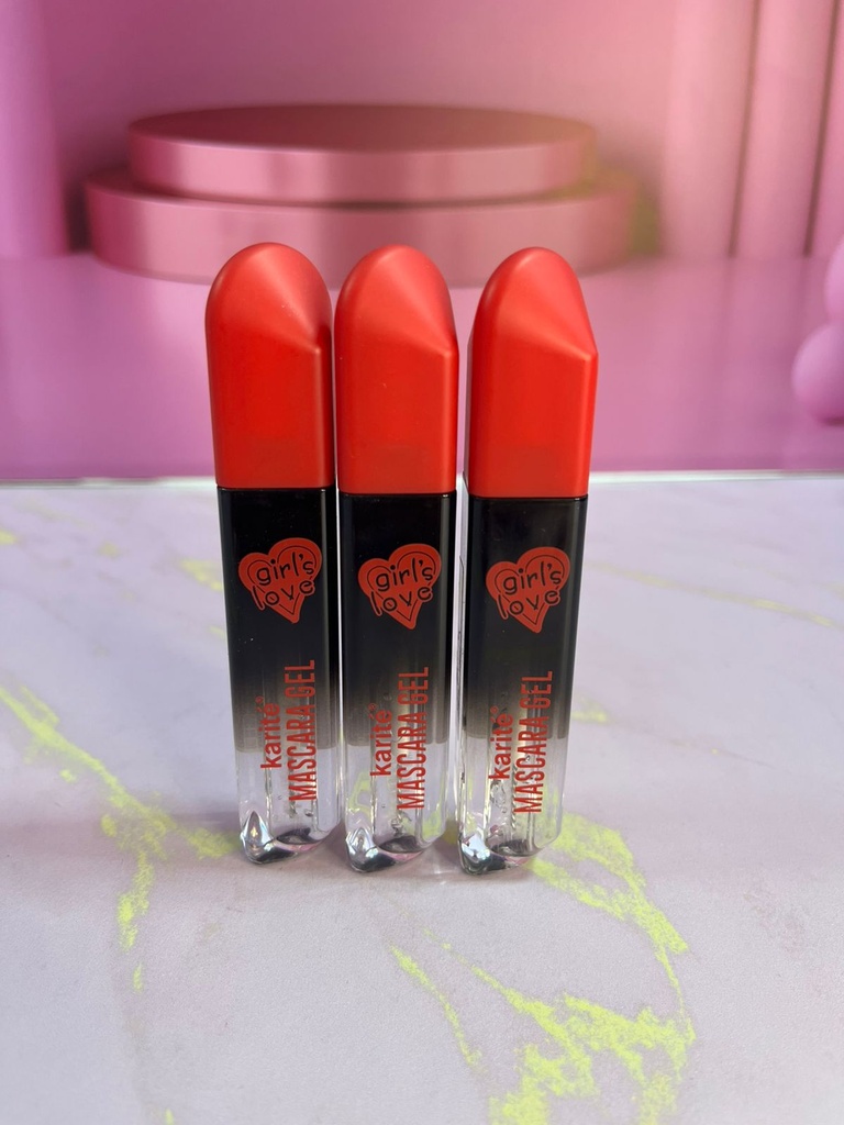 Pestañina en gel tapa rojo KARITE