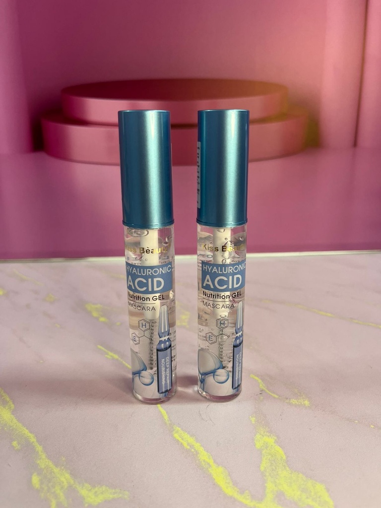 Pestañina transparente con ACID HYALURONIC KISS BEAUTY