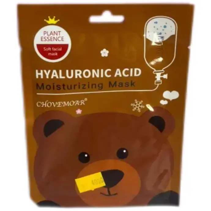 Mascarilla en velo oso