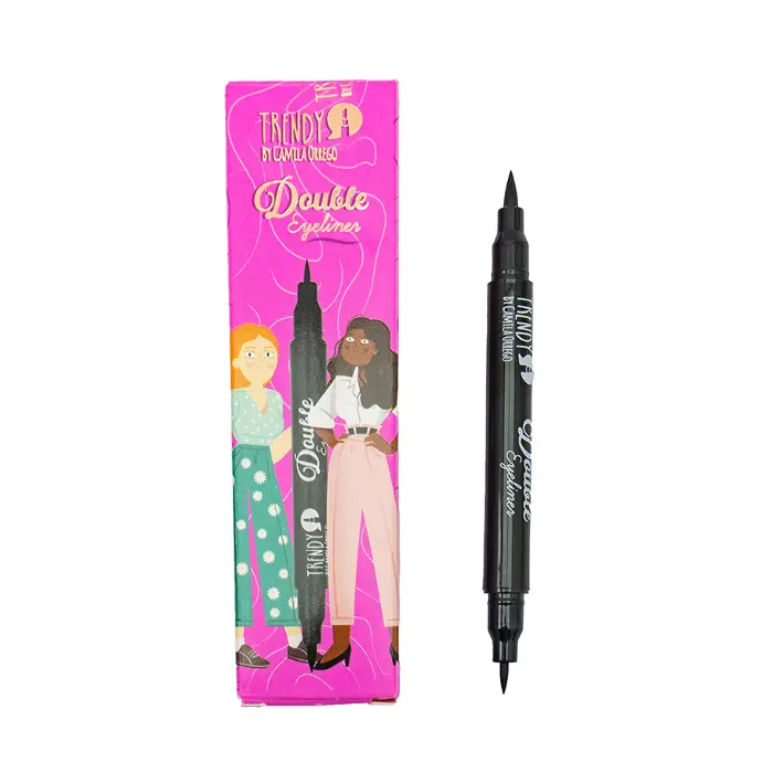 Delineador en plumon doble TRENDY