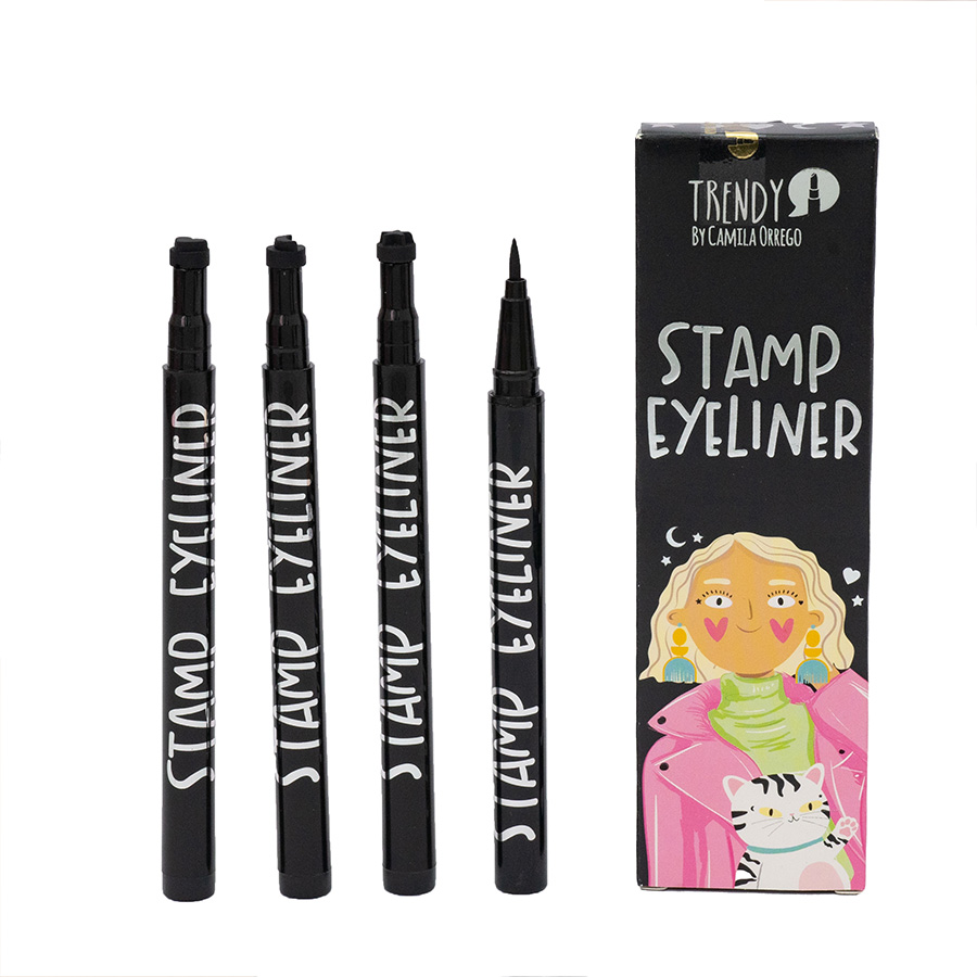 Kit x4 delineadores estampita TRENDY