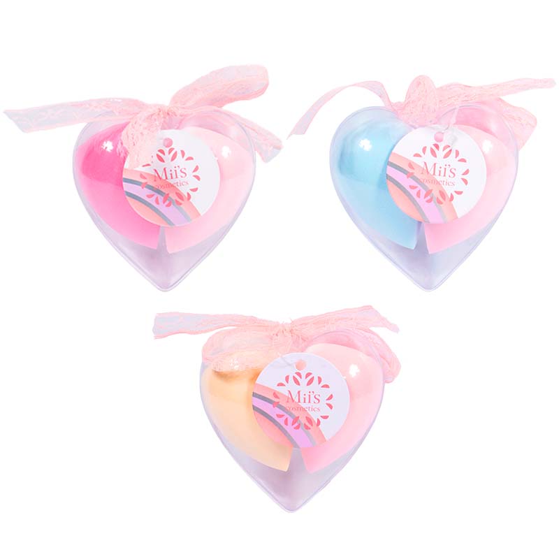 Set de esponjas corazon Miis cosmetics