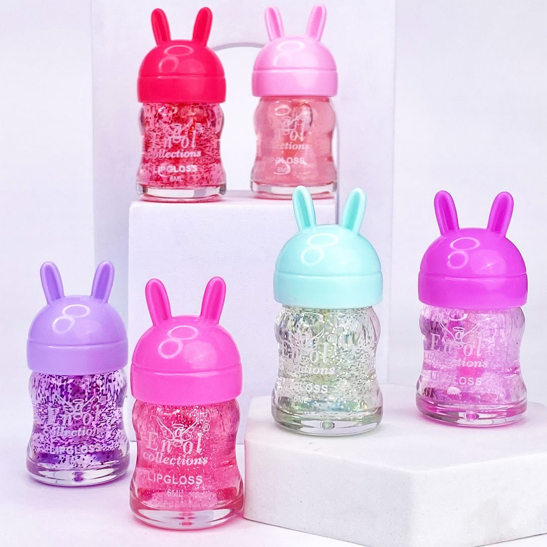 Conejito lip gloss con brillo Engol